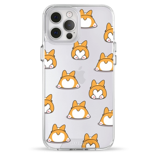 Чохол Pump Transparency Silver Button Case для iPhone 12 Pro Max Corgi Dog - ціна, характеристики, відгуки, розстрочка, фото 1