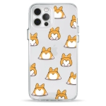 Чохол Pump Transparency Silver Button Case для iPhone 12/12 Pro Corgi Dog