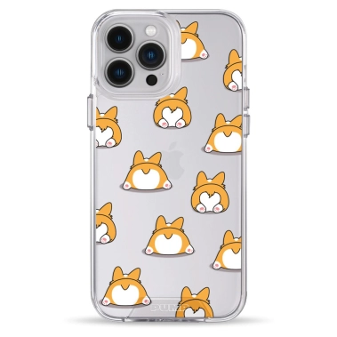 Чехол Pump Transparency Silver Button Case for iPhone 13 Pro Max Corgi Dog - цена, характеристики, отзывы, рассрочка, фото 1