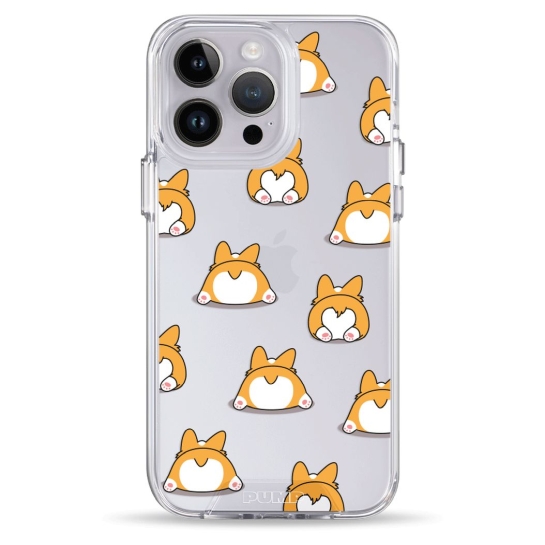 Чехол Pump Transparency Silver Button Case for iPhone 14 Pro Max Corgi Dog - цена, характеристики, отзывы, рассрочка, фото 1