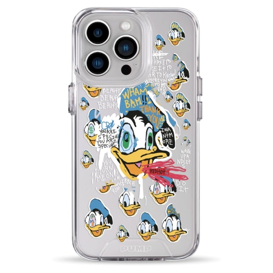 Чехол Pump Transparency Silver Button Case for iPhone 13 Pro Donald Duck - цена, характеристики, отзывы, рассрочка, фото 1
