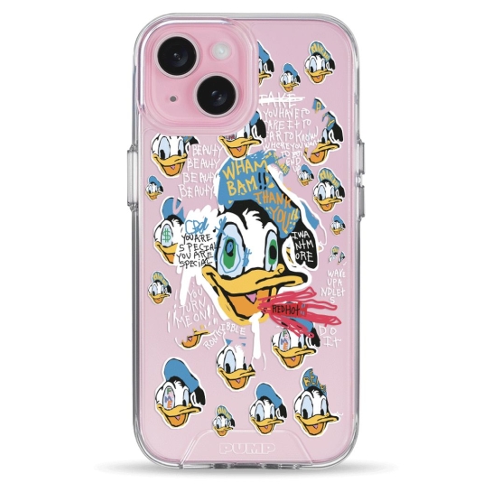 Чехол Pump Transparency Silver Button Case for iPhone 15 Donald Duck - цена, характеристики, отзывы, рассрочка, фото 1