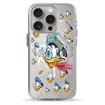 Чехол Pump Transparency Silver Button Case for iPhone 15 Pro Donald Duck