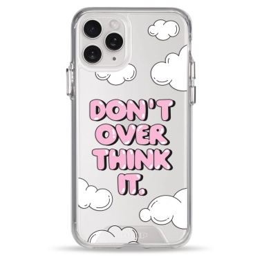 Чехол Pump Transparency Silver Button Case for iPhone 11 Pro Don't Over Think It - цена, характеристики, отзывы, рассрочка, фото 1
