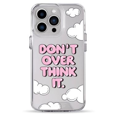 Чохол Pump Transparency Silver Button Case для iPhone 13 Pro Don't Over Think It - цена, характеристики, отзывы, рассрочка, фото 1