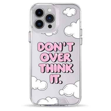 Чохол Pump Transparency Silver Button Case для iPhone 13 Pro Max Don't Over Think It - цена, характеристики, отзывы, рассрочка, фото 1