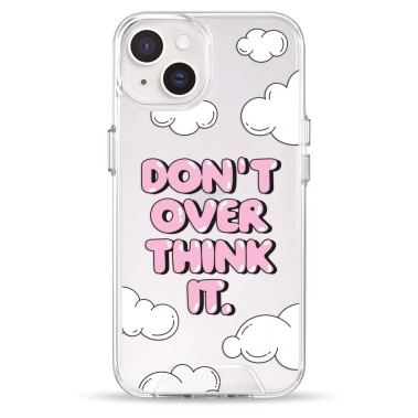 Чохол Pump Transparency Silver Button Case для iPhone 14 Don't Over Think It - цена, характеристики, отзывы, рассрочка, фото 1