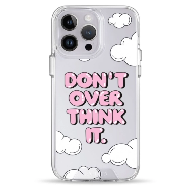 Чохол Pump Transparency Silver Button Case для iPhone 14 Pro Don't Over Think It - цена, характеристики, отзывы, рассрочка, фото 1