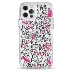 Чохол Pump Transparency Silver Button Case для iPhone 12/12 Pro Fuck