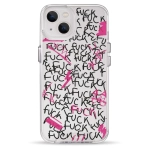 Чохол Pump Transparency Silver Button Case for iPhone 13 F#ck