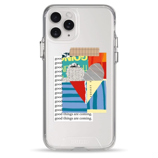 Чохол Pump Transparency Silver Button Case для iPhone 11 Pro Good Things Are Coming - ціна, характеристики, відгуки, розстрочка, фото 1