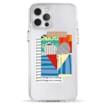 Чехол Pump Transparency Silver Button Case for iPhone 12 Pro Max Good Things Are Coming