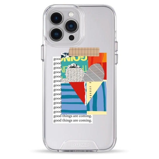 Чохол Pump Transparency Silver Button Case для iPhone 13 Pro Max Good Things Are Coming - ціна, характеристики, відгуки, розстрочка, фото 1