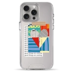 Чехол Pump Transparency Silver Button Case for iPhone 15 Pro Max Good Things Are Coming