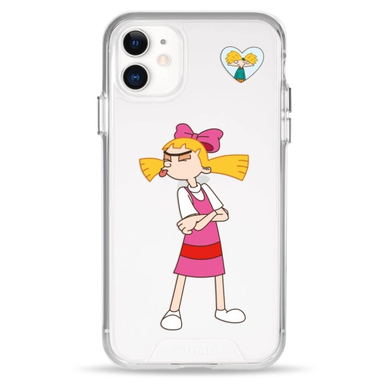 Чехол Pump Transparency Silver Button Case for iPhone 11 Hey Arnold!