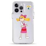 Чехол Pump Transparency Silver Button Case for iPhone 14 Pro Hey Arnold!