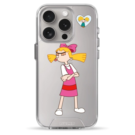 Чехол Pump Transparency Silver Button Case for iPhone 15 Pro Hey Arnold!
