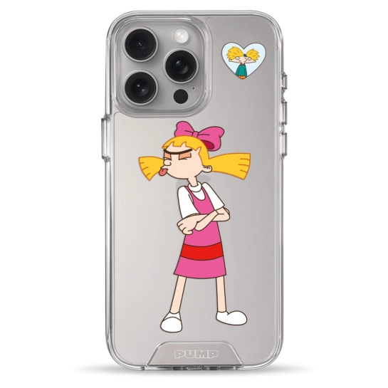 Чехол Pump Transparency Silver Button Case for iPhone 15 Pro Max Hey Arnold!