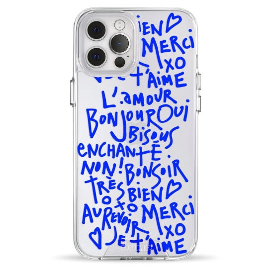 Чехол Pump Transparency Silver Button Case for iPhone 12 Pro Max Bonjour L