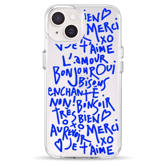 Чехол Pump Transparency Silver Button Case for iPhone 14 Bonjour L