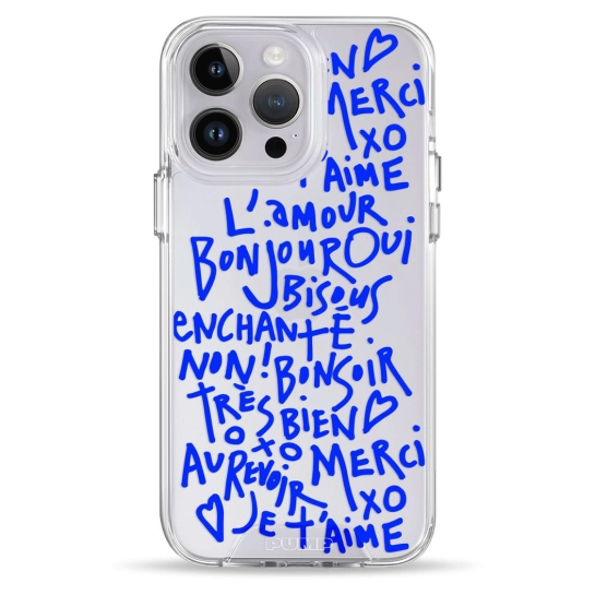 Чехол Pump Transparency Silver Button Case for iPhone 14 Pro Bonjour L