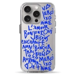 Чохол Pump Transparency Silver Button Case для iPhone 15 Pro Bonjour L'amour