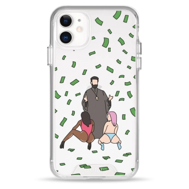 Чохол Pump Transparency Silver Button Case для iPhone 11 Money Rain - цена, характеристики, отзывы, рассрочка, фото 1