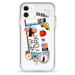Чохол Pump Transparency Silver Button Case для iPhone 11 New York