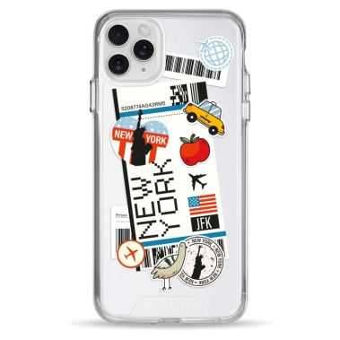 Чохол Pump Transparency Silver Button Case для iPhone 11 Pro Max New York - цена, характеристики, отзывы, рассрочка, фото 1