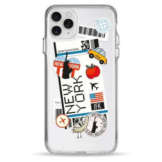 Чохол Pump Transparency Silver Button Case для iPhone 11 Pro Max New York - ціна, характеристики, відгуки, розстрочка, фото 1