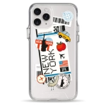 Чехол Pump Transparency Silver Button Case for iPhone 11 Pro New York