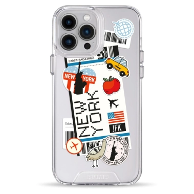 Чохол Pump Transparency Silver Button Case для iPhone 13 Pro Max New York - цена, характеристики, отзывы, рассрочка, фото 1