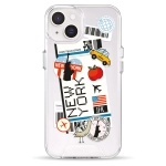 Чохол Pump Transparency Silver Button Case для iPhone 14 New York