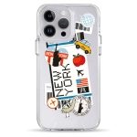 Чохол Pump Transparency Silver Button Case для iPhone 14 Pro New York