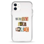 Чехол Pump Transparency Silver Button Case for iPhone 11 Only The Brave