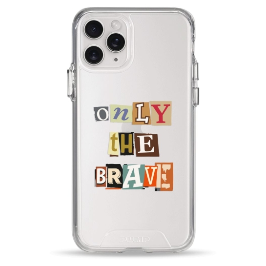 Чехол Pump Transparency Silver Button Case for iPhone 11 Pro Only The Brave - цена, характеристики, отзывы, рассрочка, фото 1