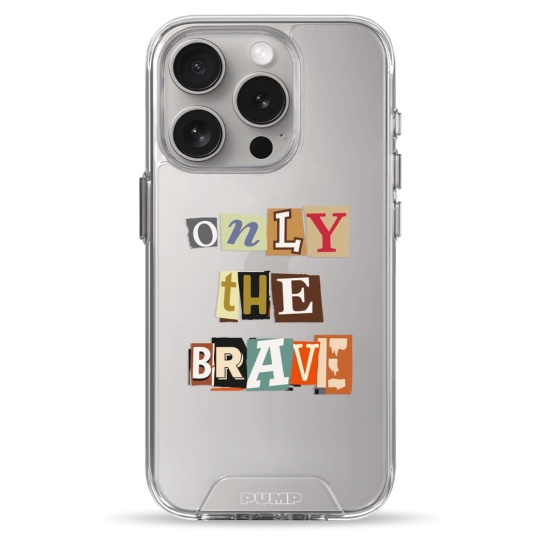 Чехол Pump Transparency Silver Button Case for iPhone 15 Pro Only The Brave - цена, характеристики, отзывы, рассрочка, фото 1