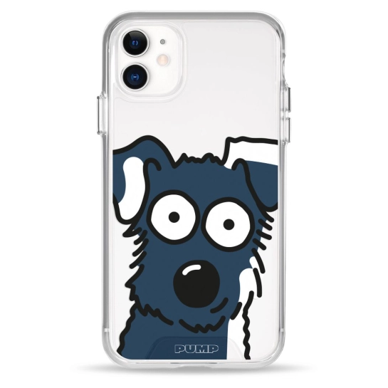 Чехол Pump Transparency Silver Button Case for iPhone 11 Dog Selfie