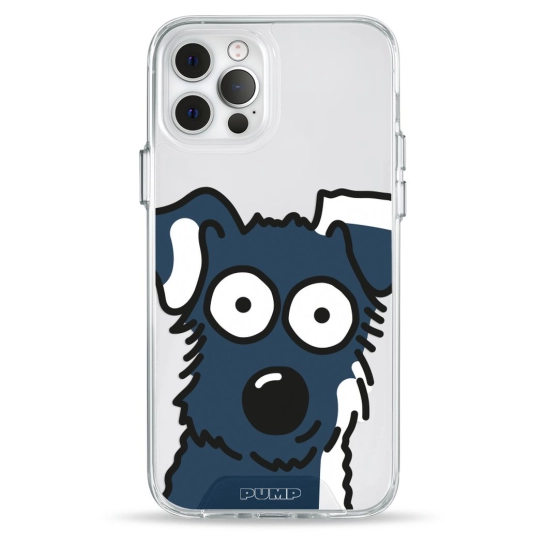 Чехол Pump Transparency Silver Button Case for iPhone 12/12 Pro Dog Selfie