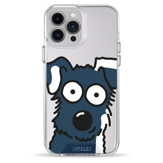 Чехол Pump Transparency Silver Button Case for iPhone 13 Pro Max Dog Selfie