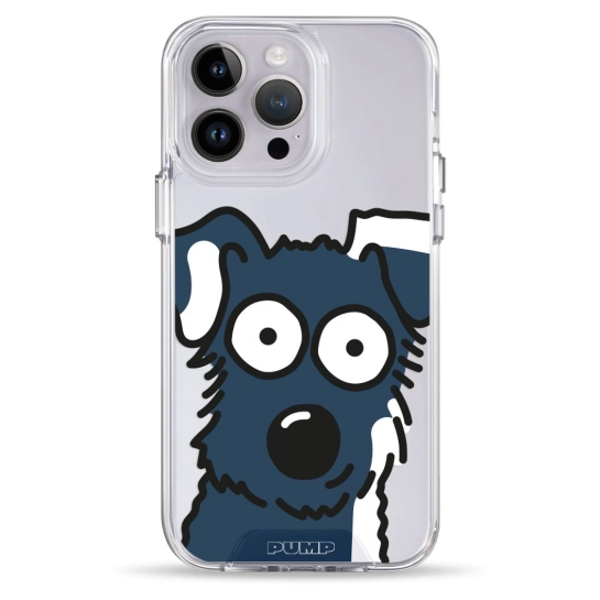 Чехол Pump Transparency Silver Button Case for iPhone 14 Pro Max Dog Selfie