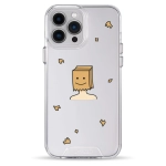 Чохол Pump Transparency Silver Button Case для iPhone 13 Pro Max Paper Bag On Head