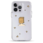 Чохол Pump Transparency Silver Button Case для iPhone 14 Pro Max Paper Bag On Head