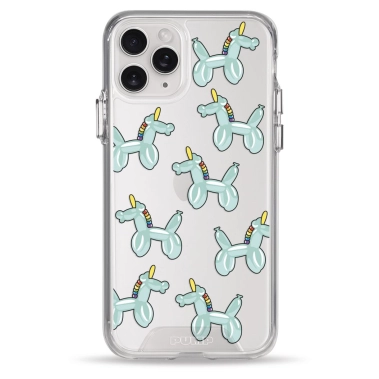 Чехол Pump Transparency Silver Button Case for iPhone 11 Pro Unicorn Balloon - цена, характеристики, отзывы, рассрочка, фото 1