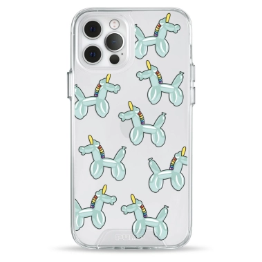Чехол Pump Transparency Silver Button Case for iPhone 12/12 Pro Unicorn Balloon - цена, характеристики, отзывы, рассрочка, фото 1
