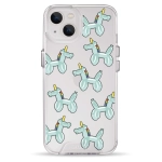 Чохол Pump Transparency Silver Button Case для iPhone 13 Unicorn Balloon