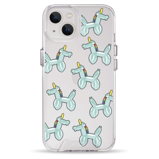 Чехол Pump Transparency Silver Button Case for iPhone 13 Unicorn Balloon - цена, характеристики, отзывы, рассрочка, фото 1