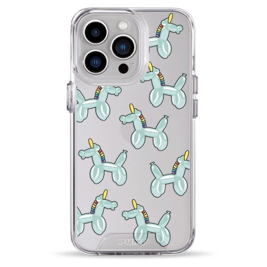 Чехол Pump Transparency Silver Button Case for iPhone 13 Pro Unicorn Balloon - цена, характеристики, отзывы, рассрочка, фото 1