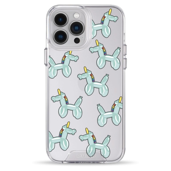 Чехол Pump Transparency Silver Button Case for iPhone 13 Pro Max Unicorn Balloon - цена, характеристики, отзывы, рассрочка, фото 1