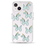 Чохол Pump Transparency Silver Button Case для iPhone 14 Unicorn Balloon